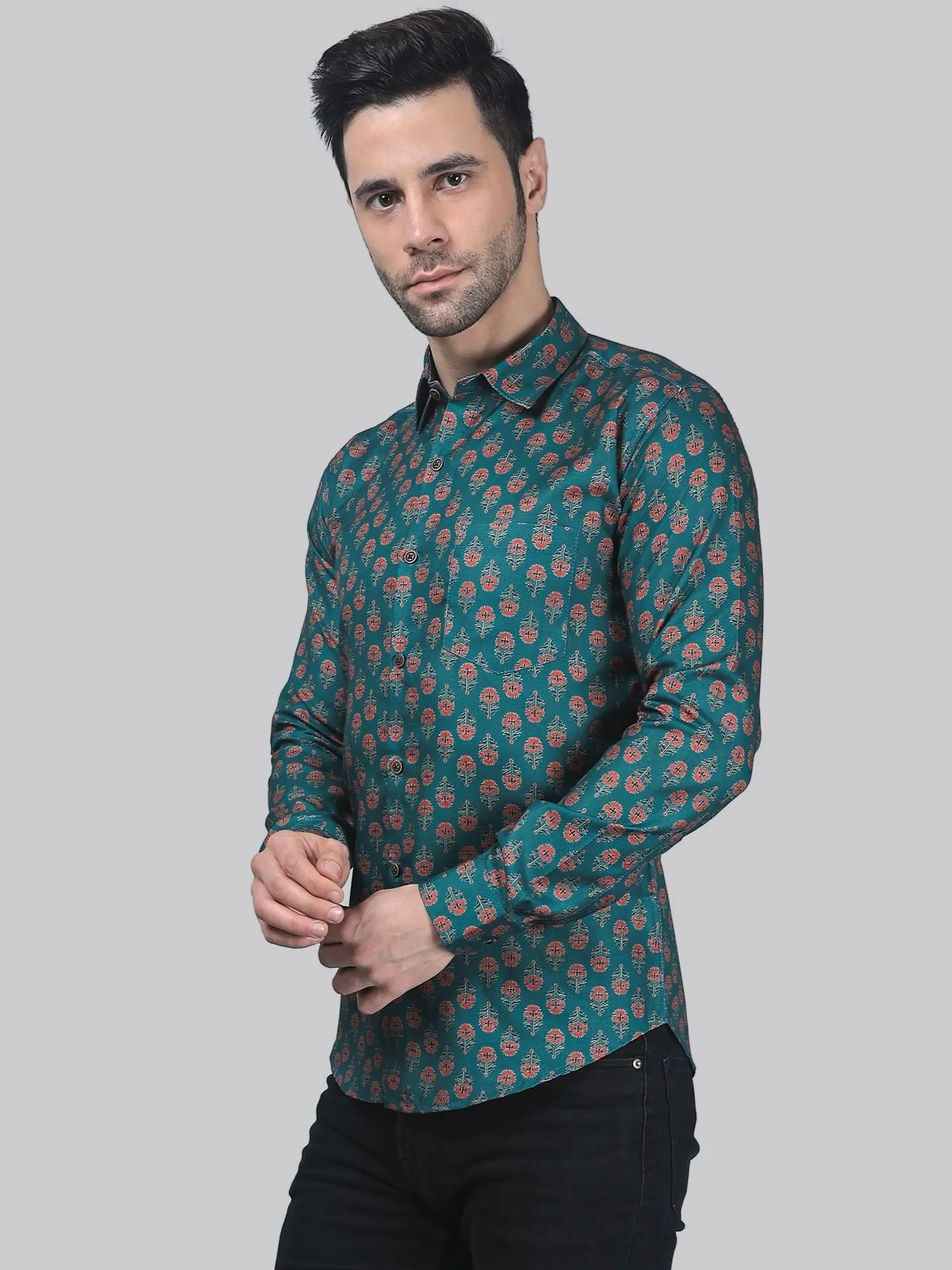 Artistic-modern Men's Printed Shirt