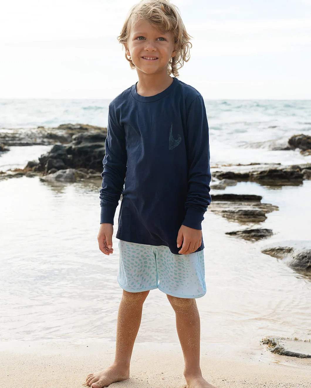 Au I Ke Kai Youth Long-Sleeve Shirt | 100% Plastic-Free, Soft Cotton, Youth Sizes SL