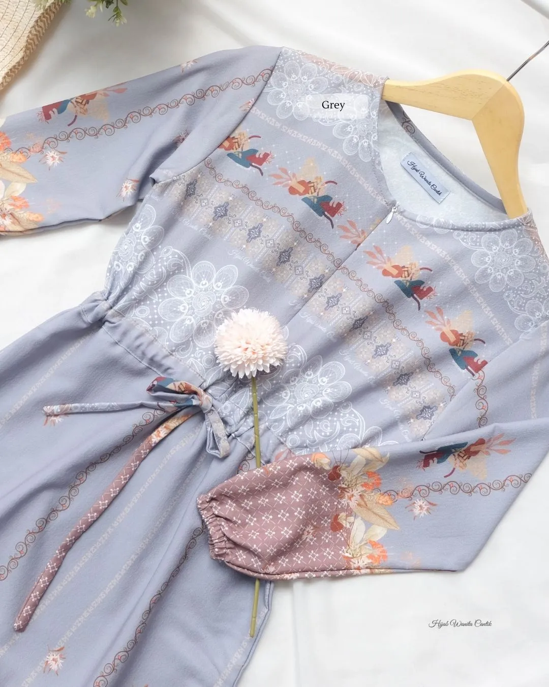Cilla Dress Anak Custom - DCA2.2 Grey