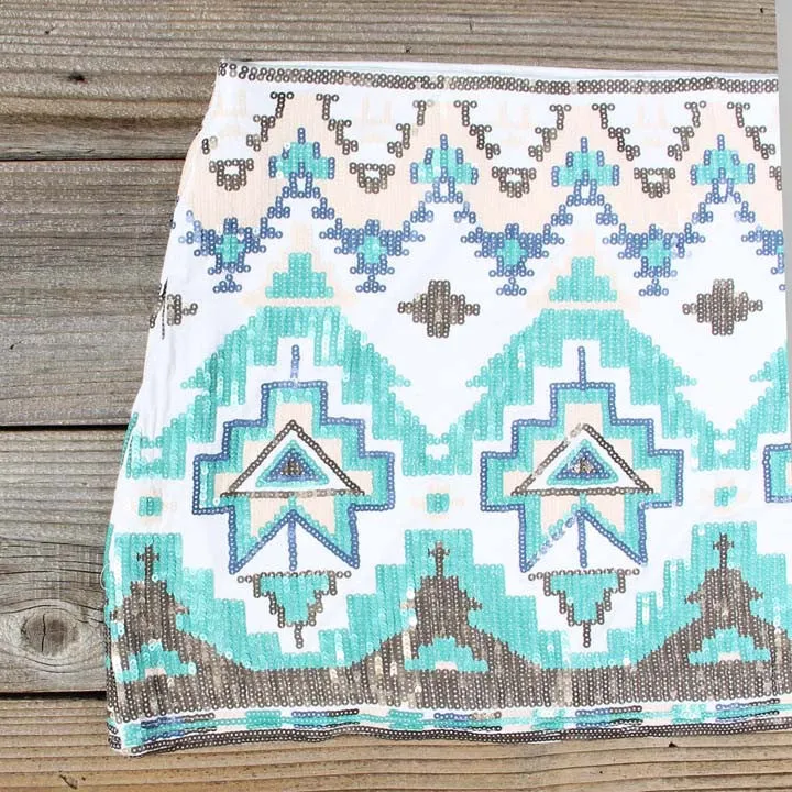Waterloo Native Skirt in Turquoise