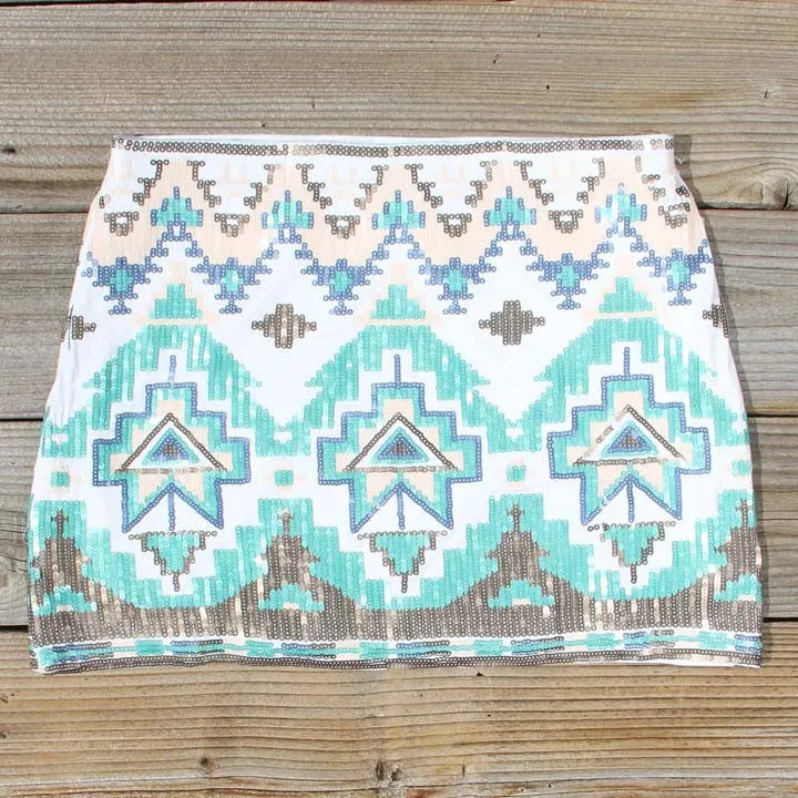 Waterloo Native Skirt in Turquoise