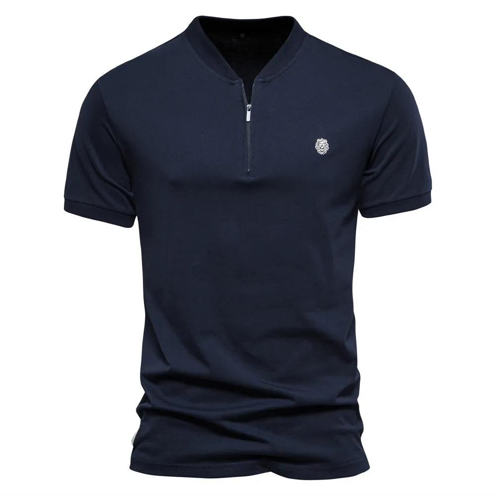 West Louis Casual V-neck Cotton Summer Tee