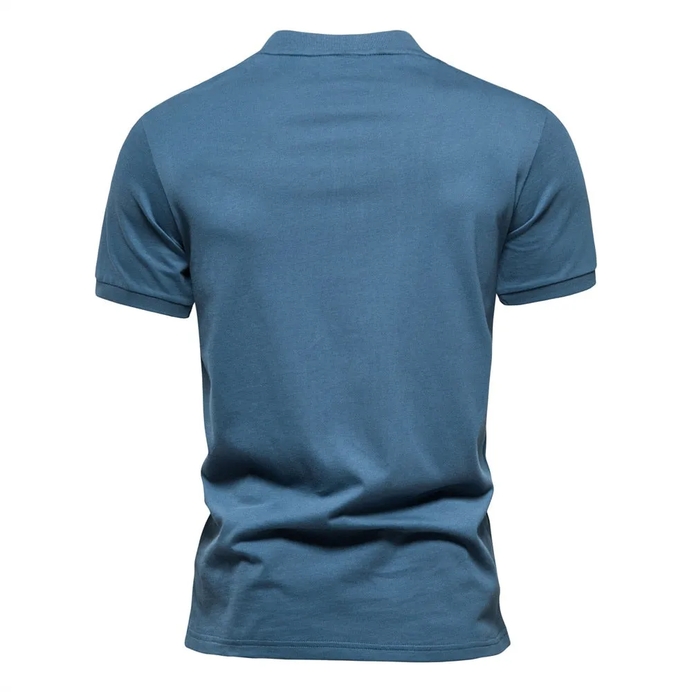 West Louis Casual V-neck Cotton Summer Tee